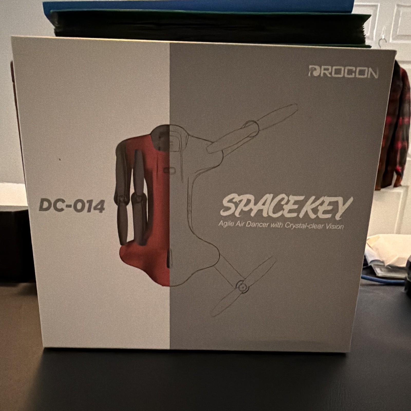 DROCON Space Key DC-014 Foldable Quadcopter Drone w/ Camera Controller Red