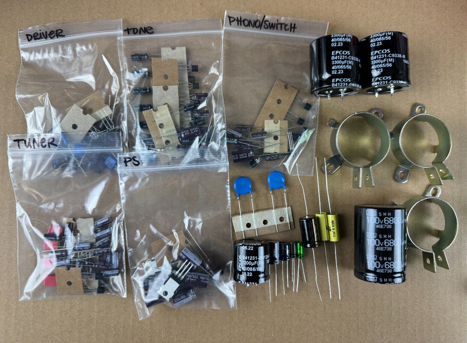 Sansui 7000 Complete Rebuild Kit High-Quality Receiver Recap Caps Transistors
