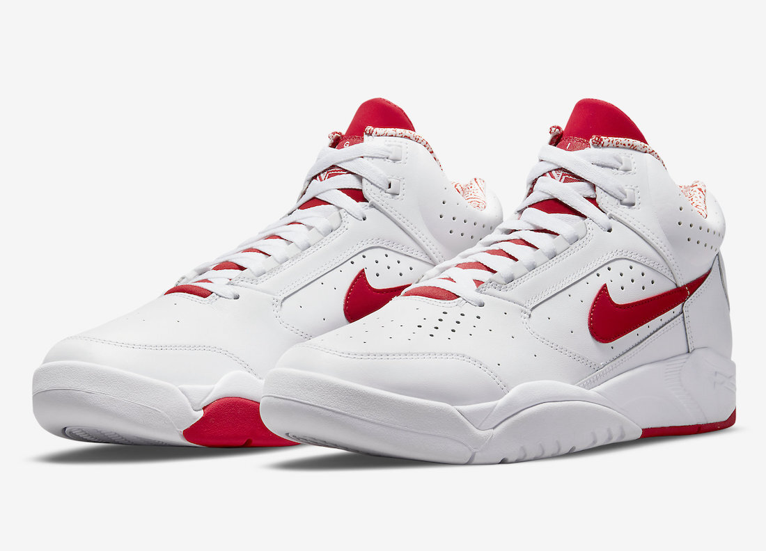 Nike Air Flight Lite Mid Scottie Pippen White University Red DJ2518-101 Men's