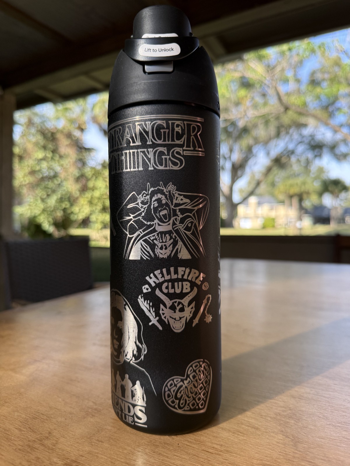 Stranger Things Engraved Owala FreeSip 24oz