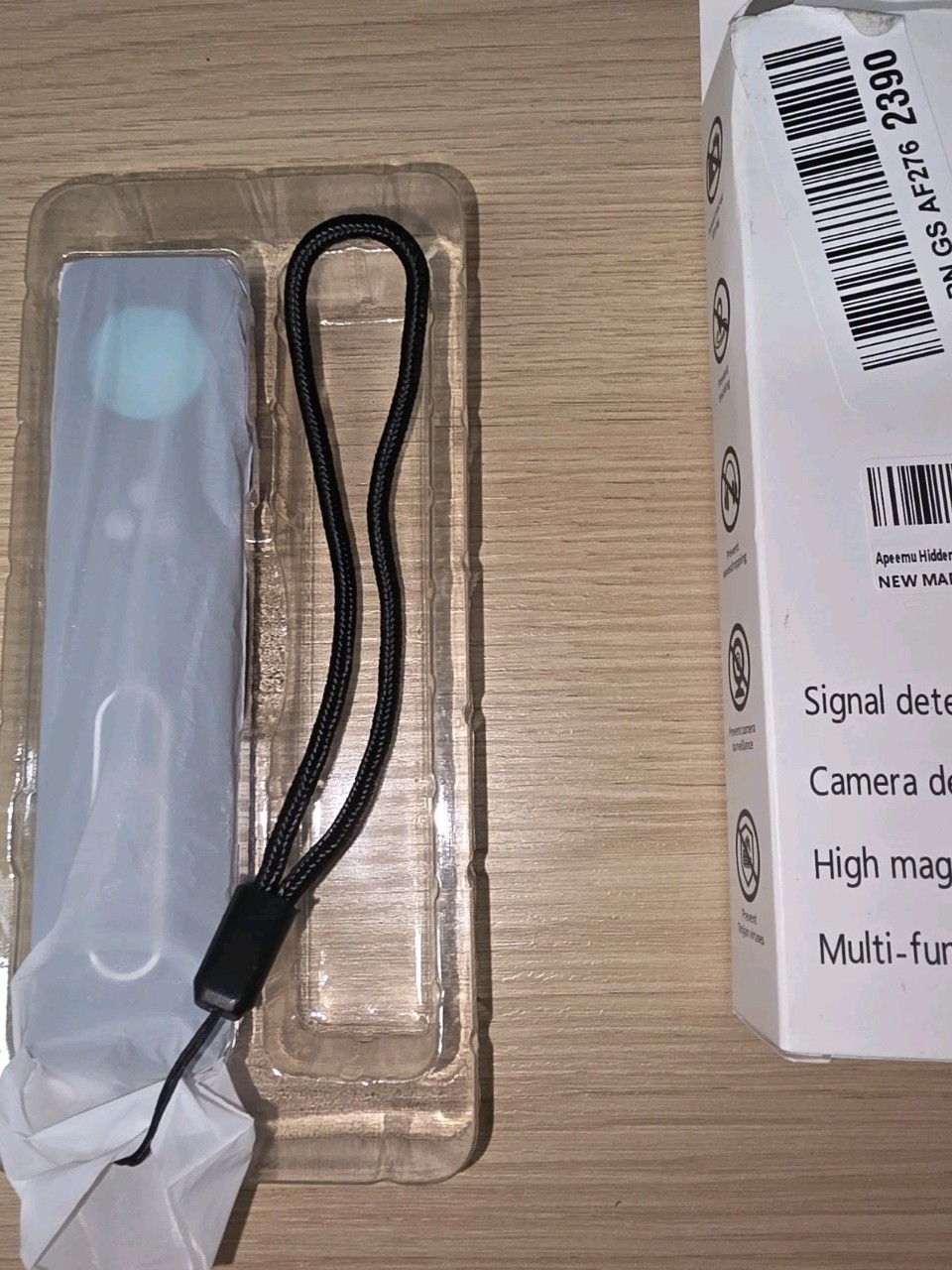Hidden Camera Detector Bug Finder Anti-Spy RF GPS Tracker 5-Level Black