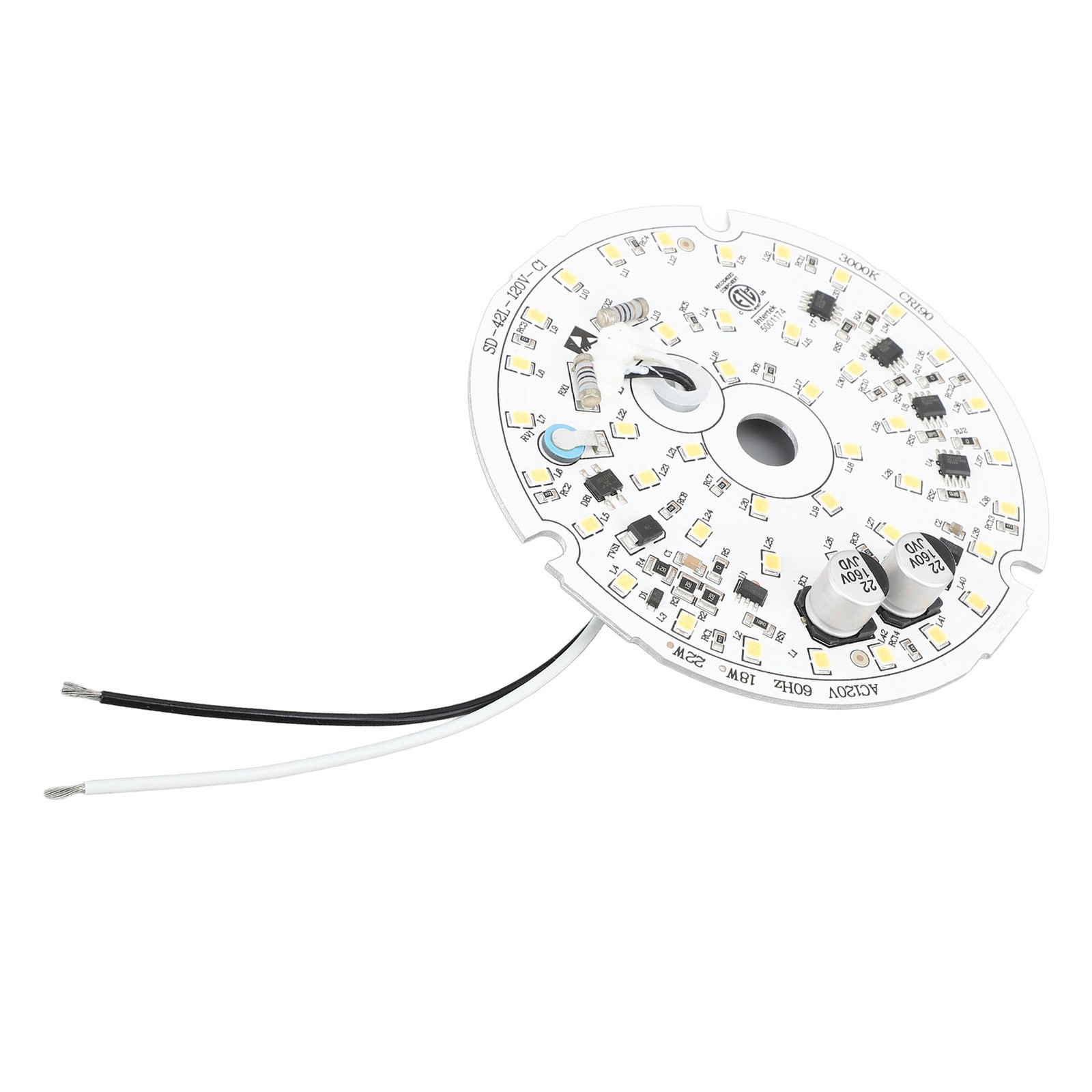 3000K Ceiling Fan Light Replacement Panel 18W Dimmable LED Board Warm Light