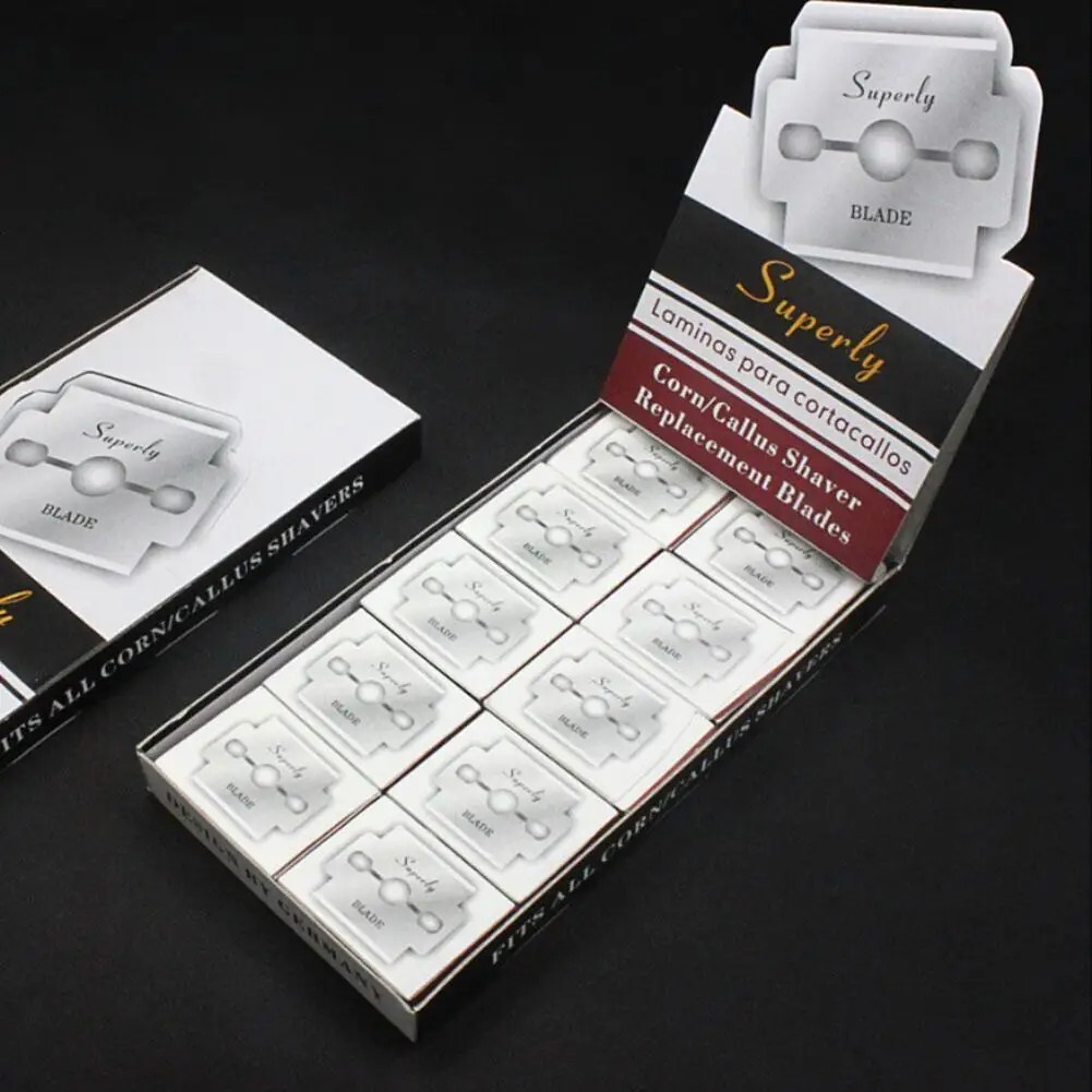 100pcs Callus Remover Dead Skin Blades Plane Blades For Foot Hard Replacement