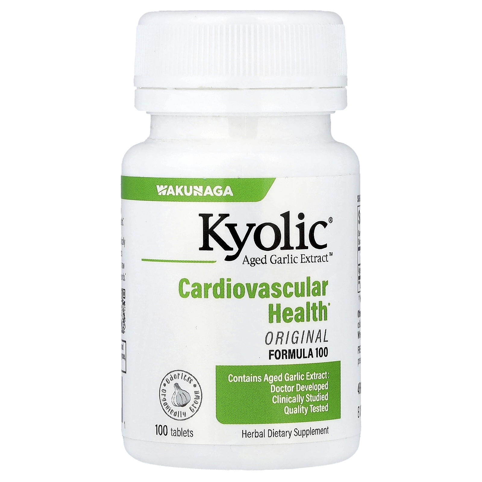 Aged Garlic Extract™, Cardiovascular Health, Original, Formula 100, 100 Tablets