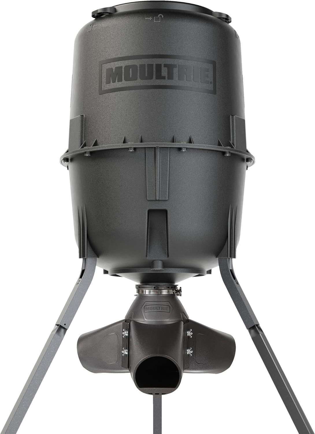 Moultrie 250 lb. Gravity Deer Feeder - Tripod Game Feeder - Easy Conversion Adap
