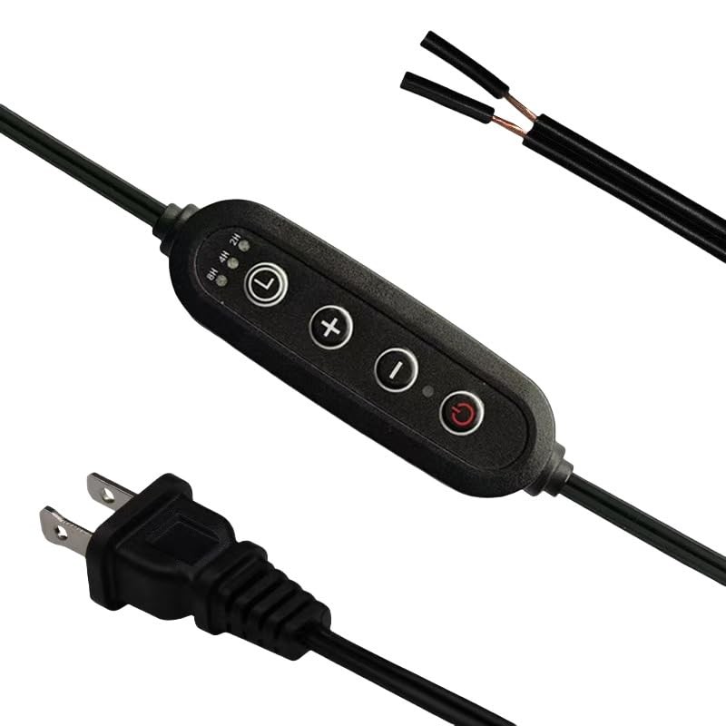 Candle Warmer Lamp Cord Power Cord with Timmer Dimmer Switch Plug Cable for C...