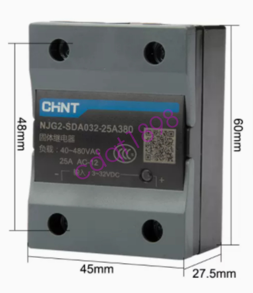 1PC New Chint NJG2-SDA032-25A380  DA25A 380V Solid State Relay Brand