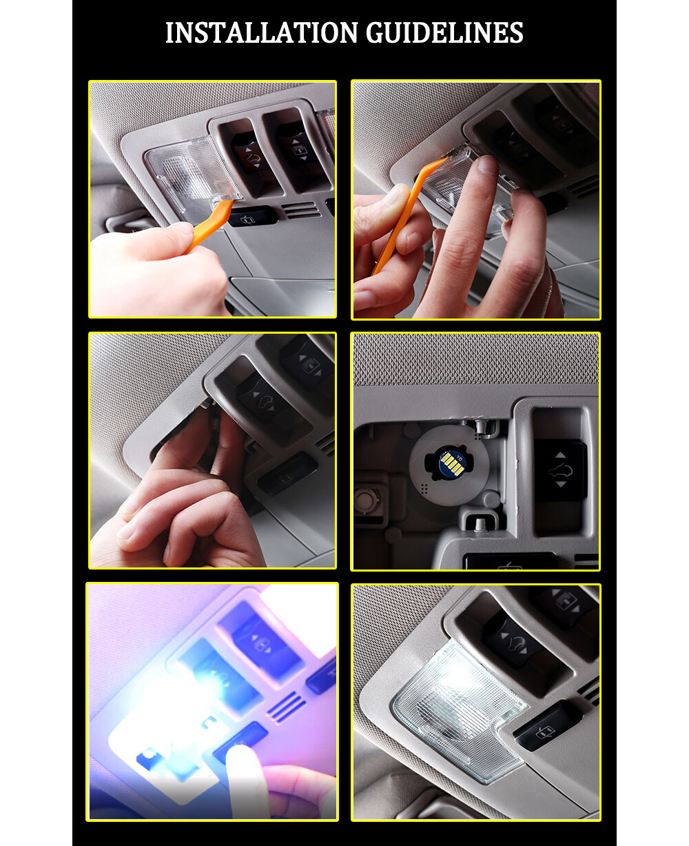 12 x White Interior LED Lights Bulbs Package For 2007 - 2011 Dodge Nitro +TOOL