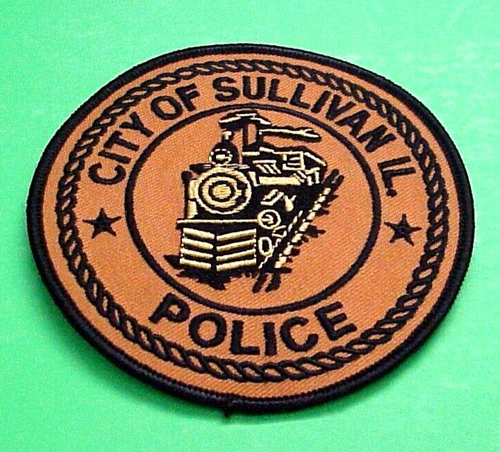 SULLIVAN  ILLINOIS   IL  4" ( TRAIN )  POLICE PATCH  FREE SHIPPING!!!