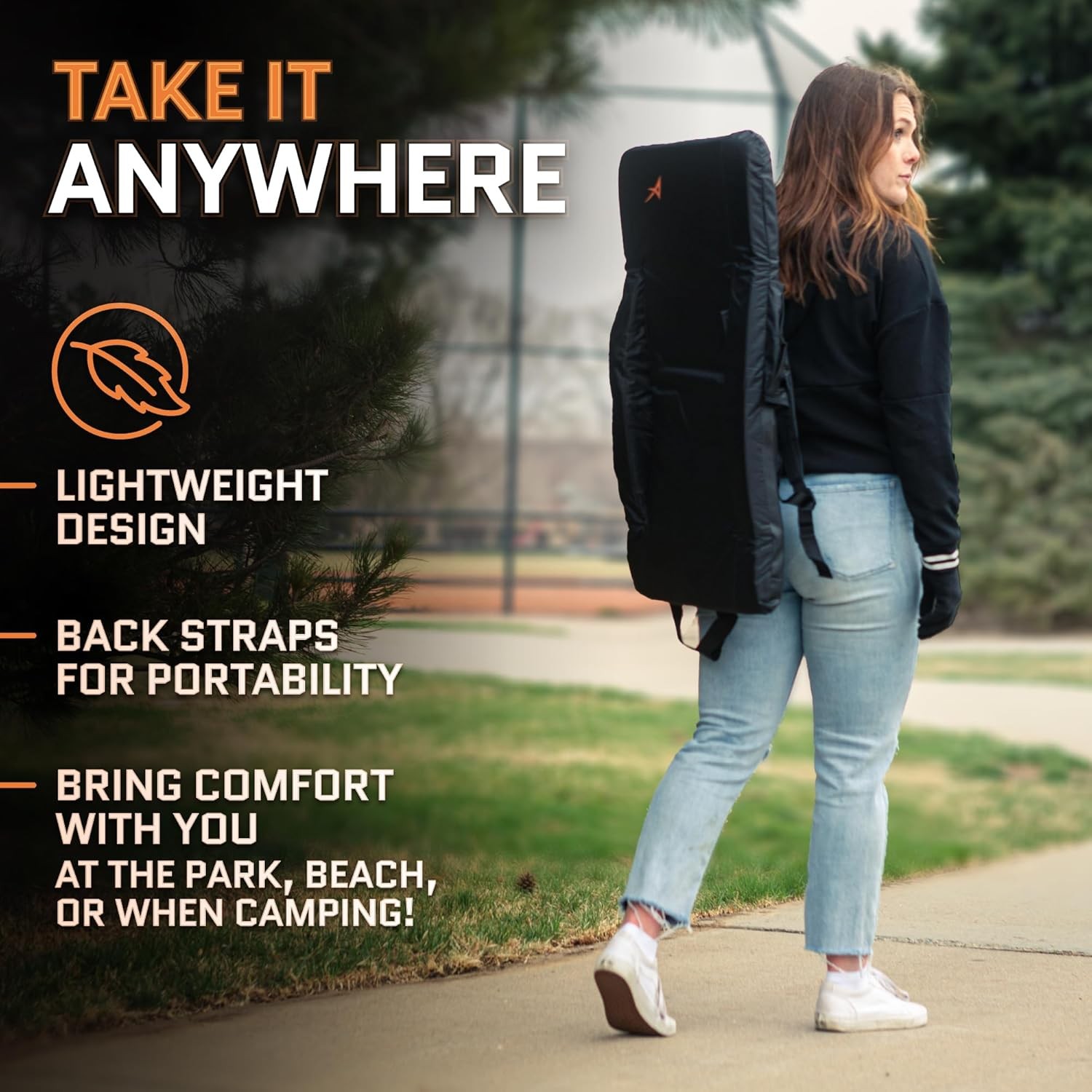 Heated Stadium Seats Bleachers W/ Back Support – USB Battery Foldable Chair