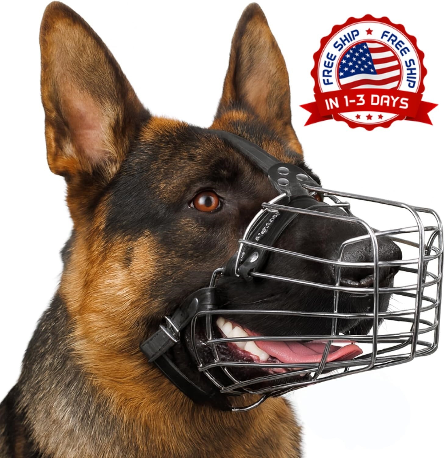 Bozal De Canasta Suave Para Perros Medianos Grandes M- (Hocico De 11-12.4 ")