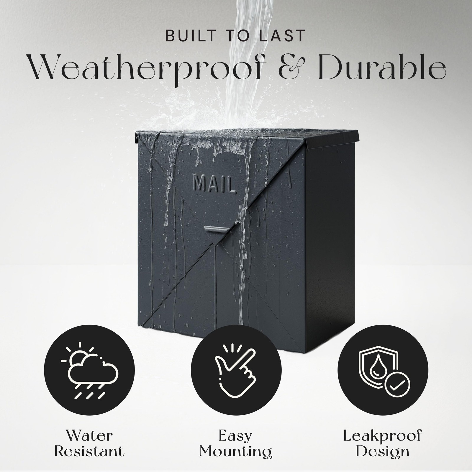 Chicago Extra Large Mailbox, Rust Resistant Large Mailboxes for Outside Wall ...