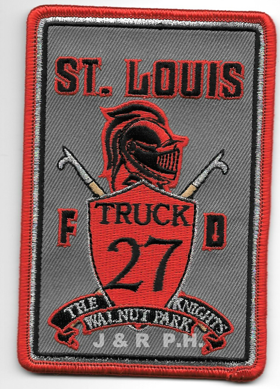 St. Louis  Truck - 27 "The Knights", Missouri   (3" x 4.5" size)  fire patch