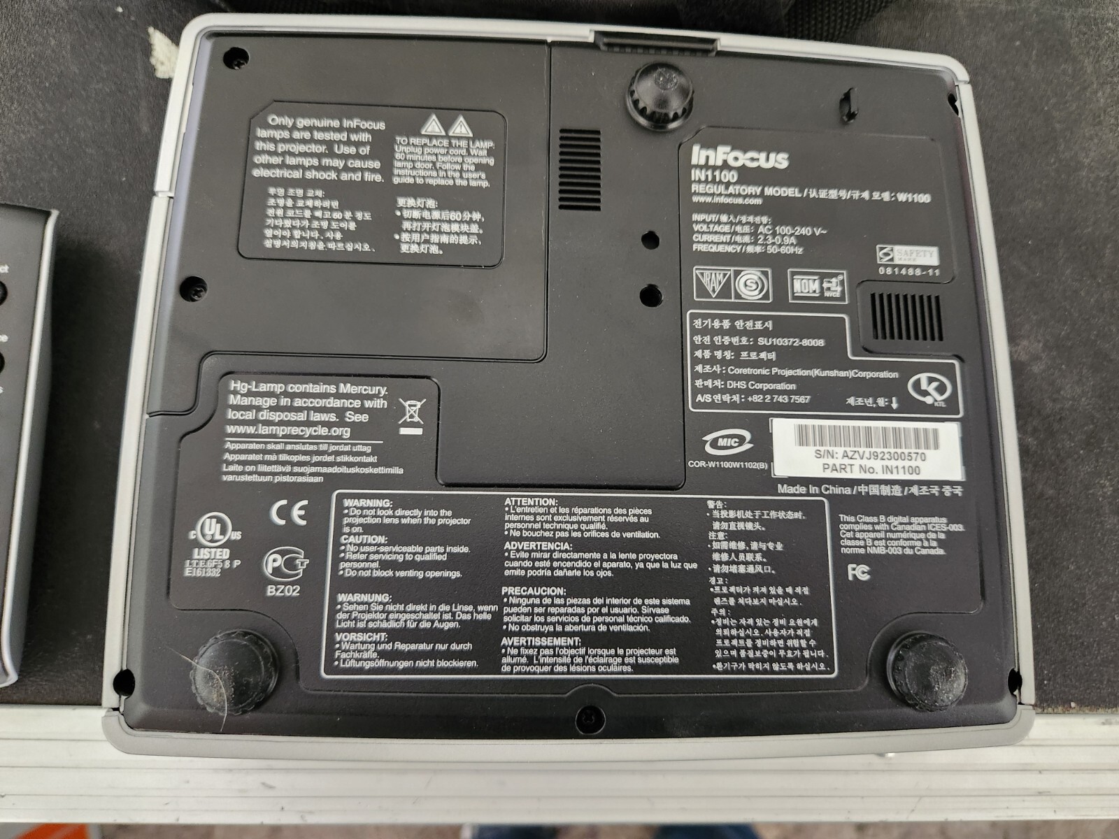Infocus IN1100 Projector