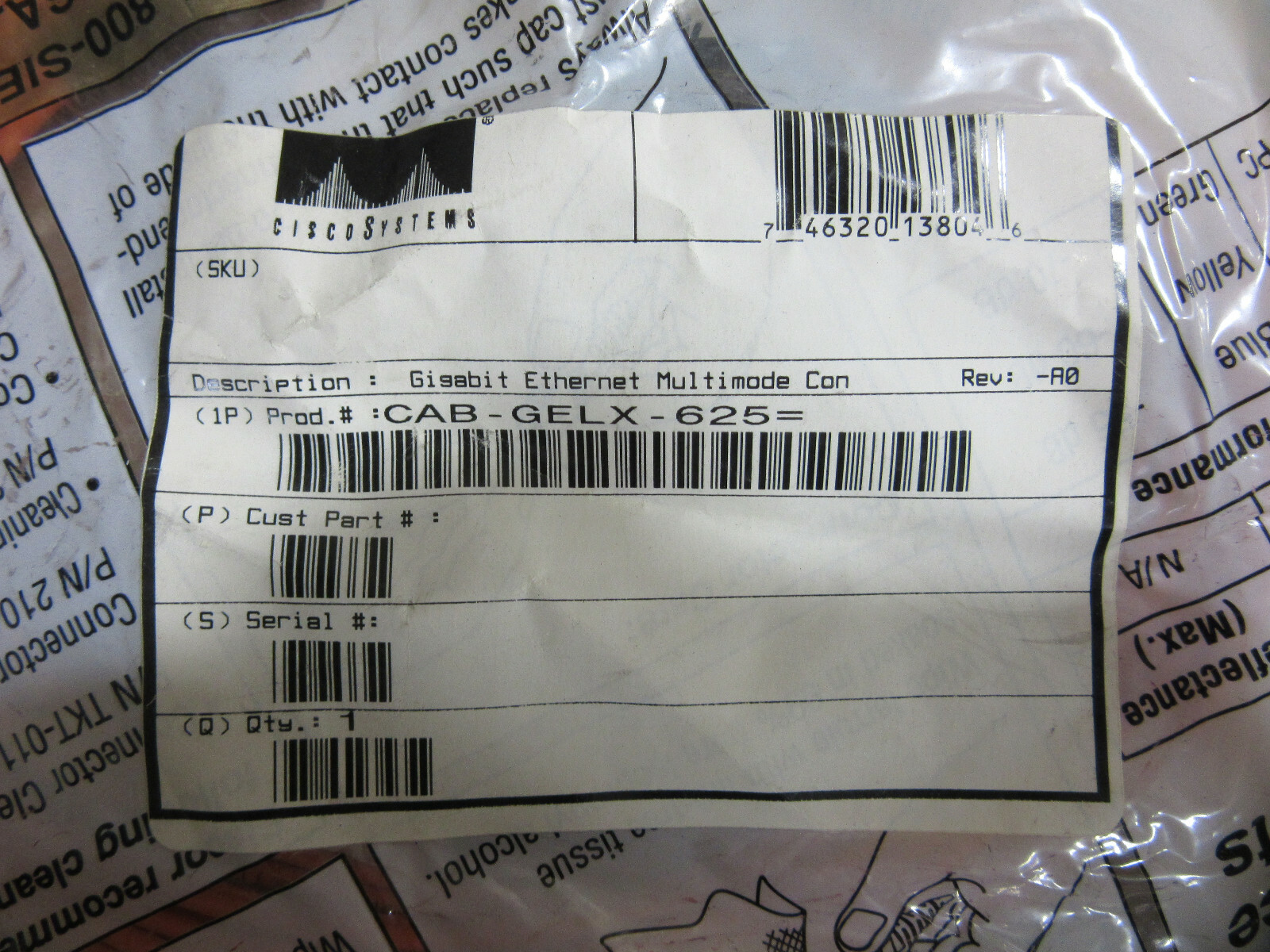 Cisco 5757722K8MCC03M Siecor Gold Fiber Optic Cable NEW!!! with Free Shipping