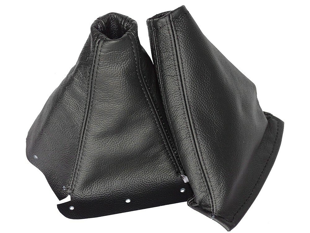 Shift & E Brake Boot For Nissan Skyline R33 1993-1999 Black Genuine Leather