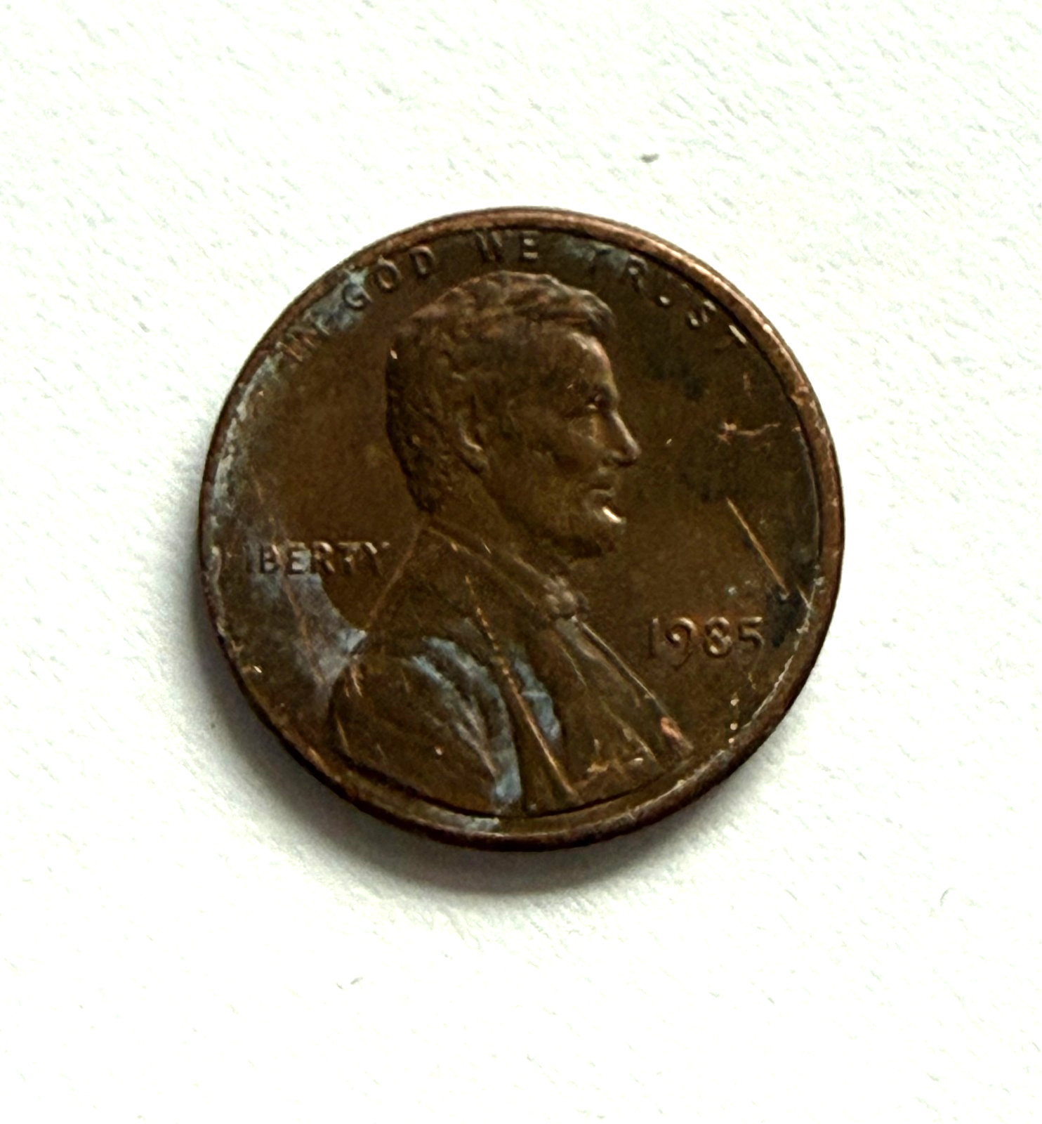 USA 1985 Lincoln Memorial Penny 1 Cent Coin Free Shipping