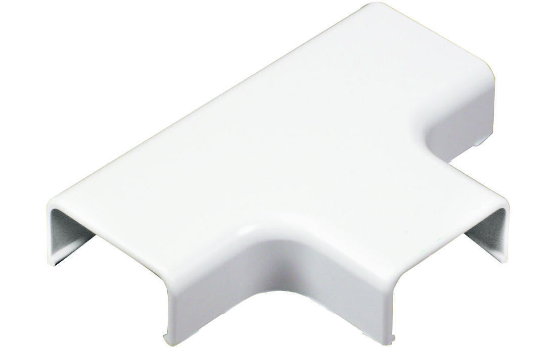 Wiremold C51 Wireway Elbow T-Fitting, Plastic, White