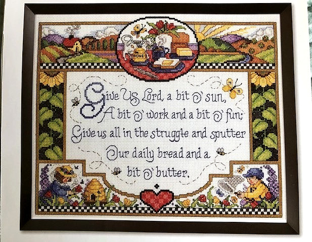 GIVE US A BIT O' SUN CROSS STITCH PATTERN - SANDY ORTON