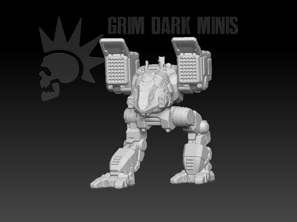 Catapult lrm35 - BT proxy mech MWO Tech 1/265 Battle Scale