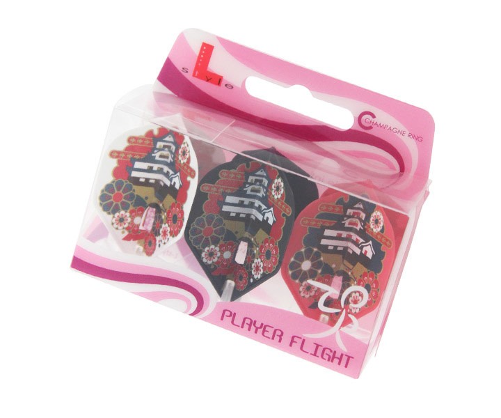 L-Style Kiyo Shimizu Mixed Champagne L3 Shape Dart Flights