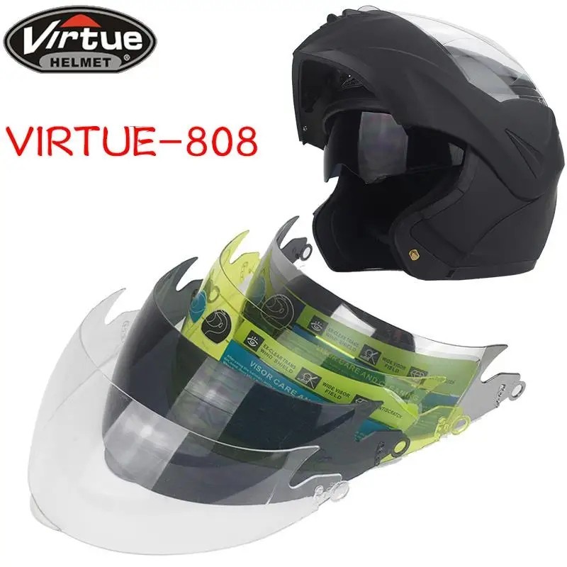 Motorcycle Helmet Lens Fit For Virtue 808 Helmet 5 color Shield Helmet Visors