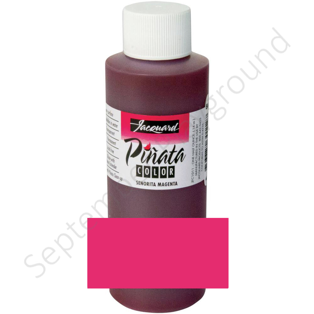 Jacquard, Piñata Color Alcohol Ink, Senorita Magenta, 4 oz, Pink Alcohol Ink