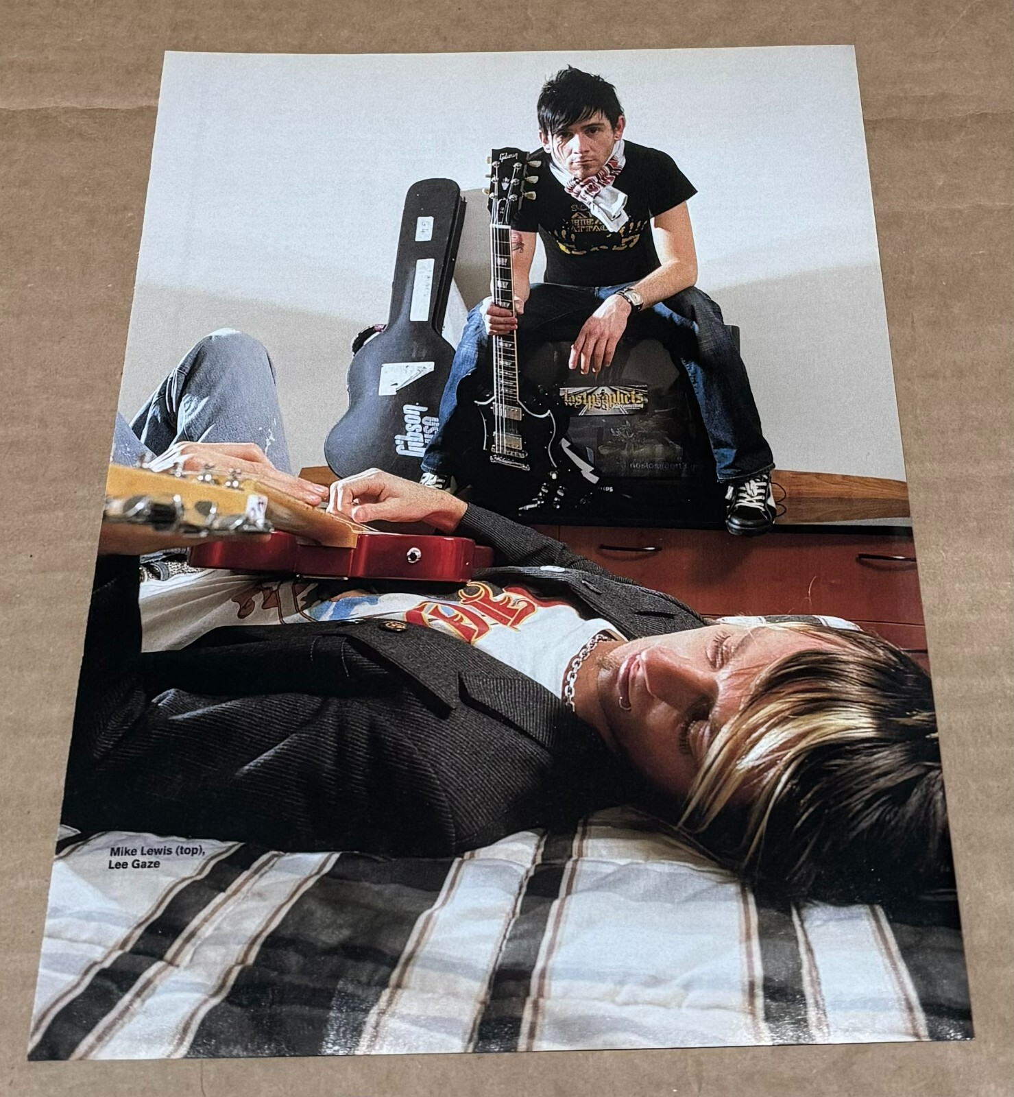 Mike Lewis & Lee Gaze of LOSTPROPHETS - Music Print Ad Photo - 2004