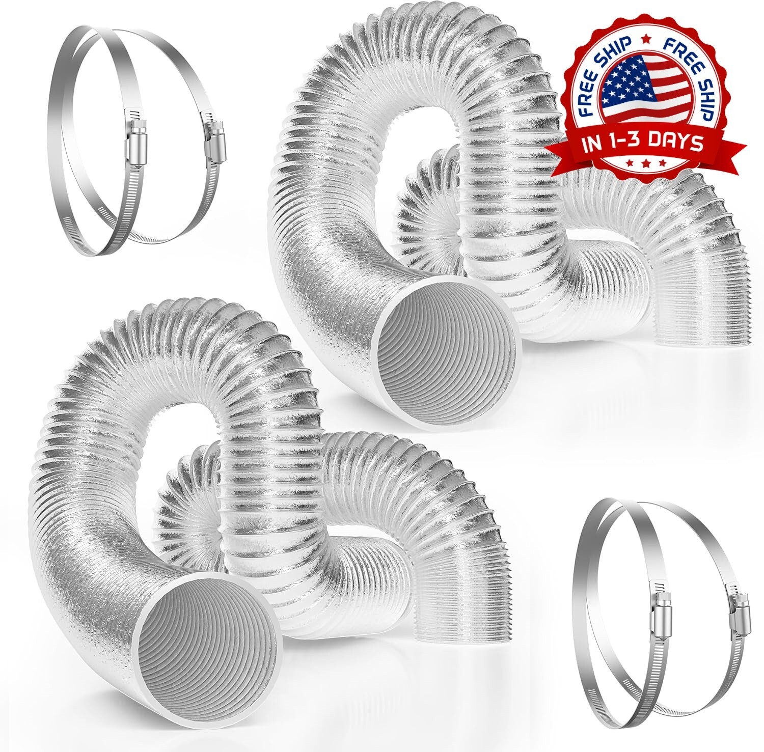 Manguera de ventilación flexible para secadora para ventilación de sistemas HVAC