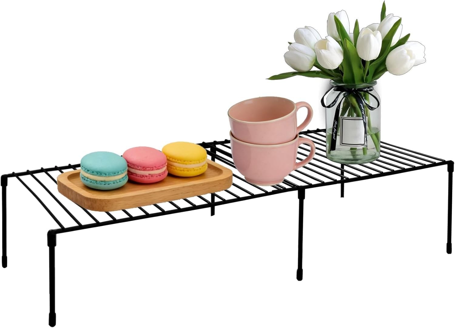 Freezer Shelf Rack - Expandable Freezer Shelves Shelf with Anti-Slip Feet, Ad...