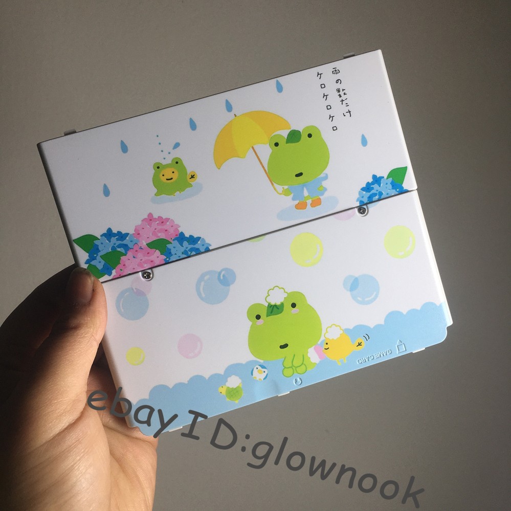 Replacement Housing Shell for Nintendo New 3DS - Cute Frog Rain & Bubble Cover