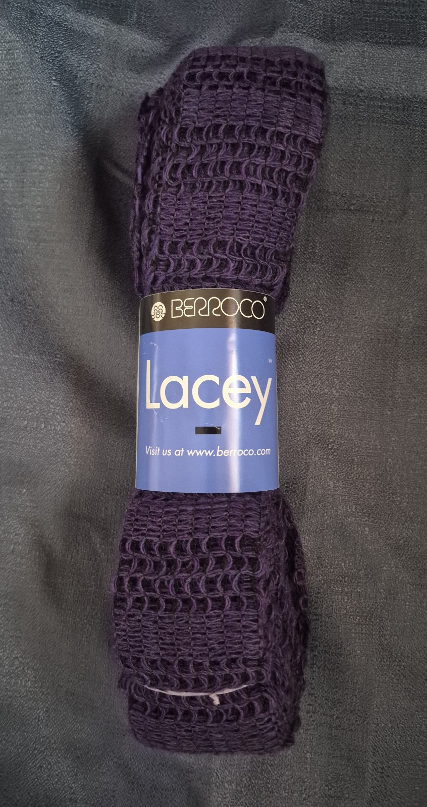 Berroco Lacey Grape Jelly/Purple #2320 3.5 oz 29 yds Made in Italy 1 skein NWT