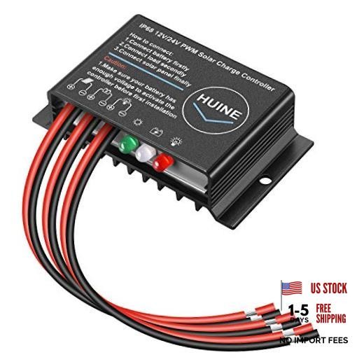 20A 12V 24V Auto IP68 Waterproof PWM Solar Charge Controller Solar Panel