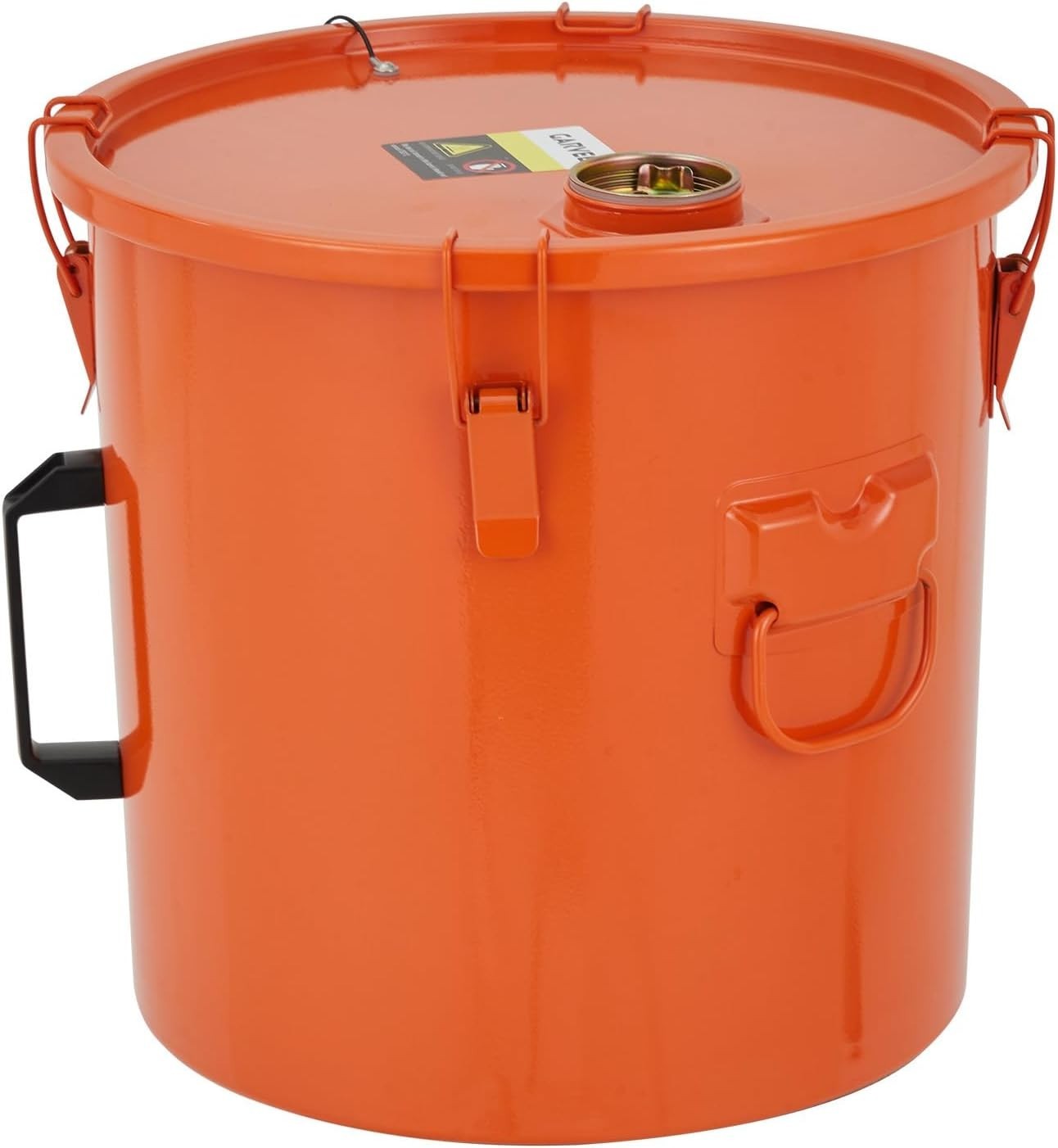 10 Gallon Fryer Grease Bucket Oil Disposal Caddy with Filter Bag Lid Lock