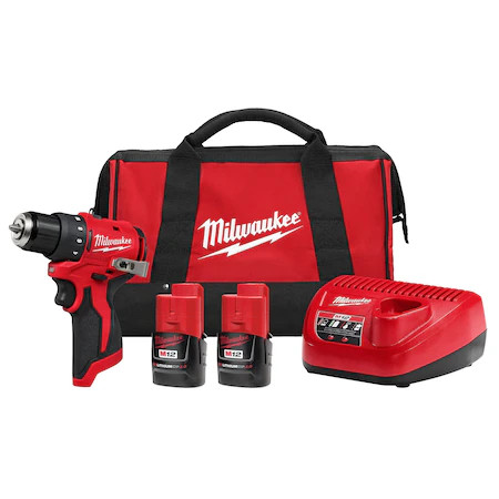 Milwaukee Tool 3401-22 Drill-Driver Kit, 0.375 In, 1550 Rpm