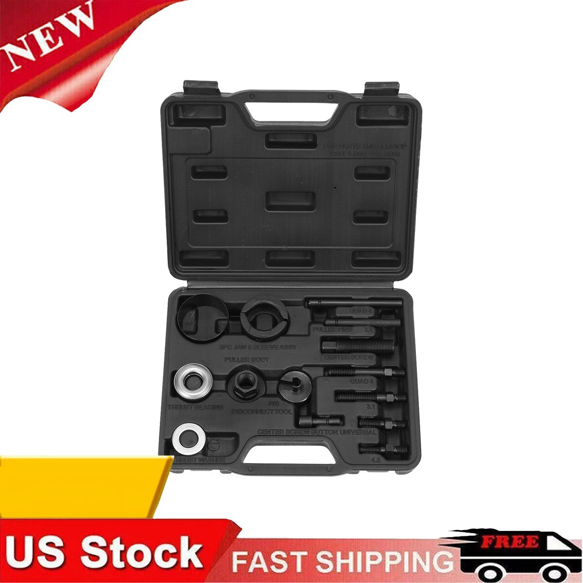 14 Auto Power Steering Pump Pulley Puller Remover Installer Tool Alternator NEW