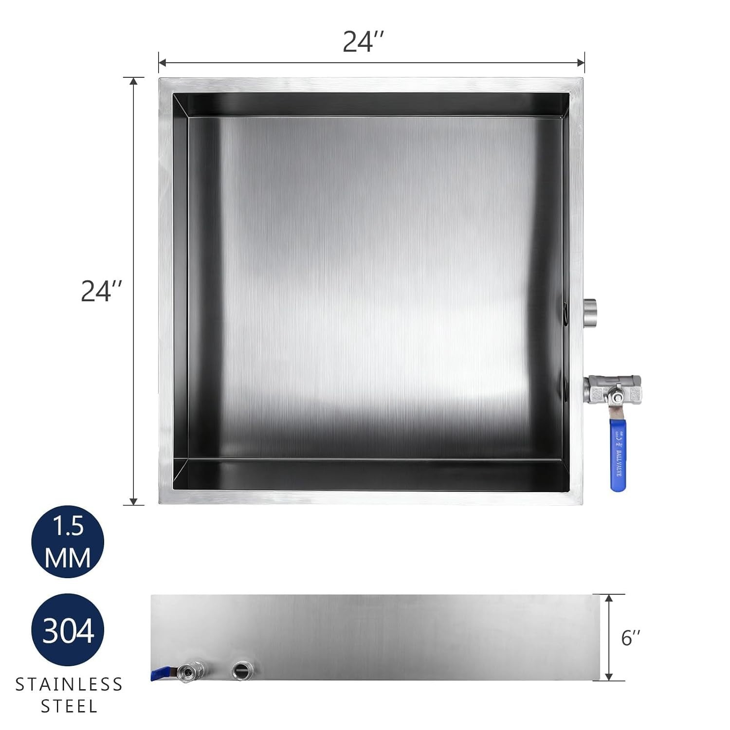 Maple Syrup Evaporator Pan with Dual Interface Steam Table Pan,304 Stainless ...