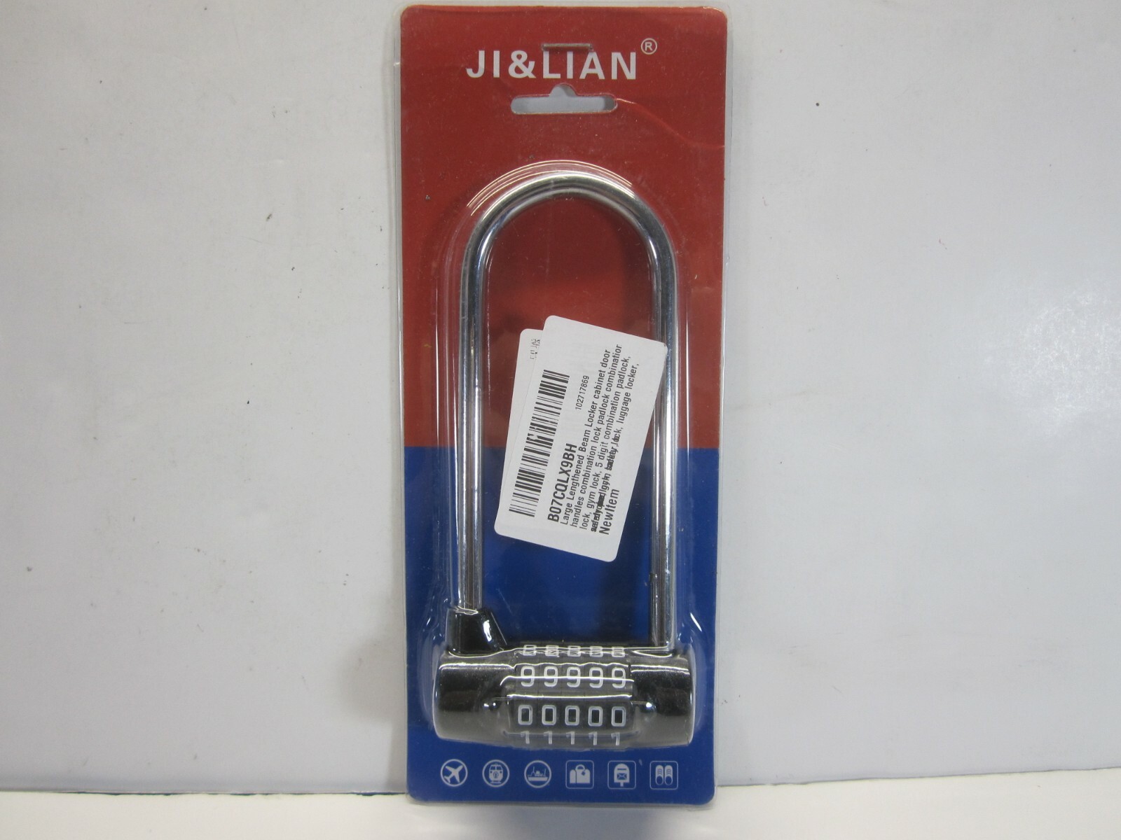 Ji & Lian 5 Digit Large Lengthened Beam Locker, Cabinets, Gym, Luggage (New)