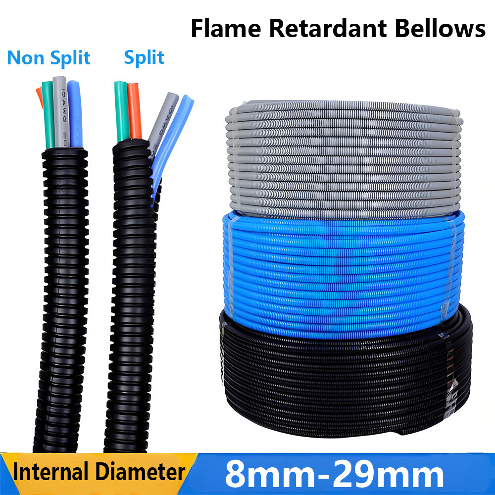 Flexible Cable Conduit Tidy Sleeving Split UnSplit Loom Harness Sheathing Tubing