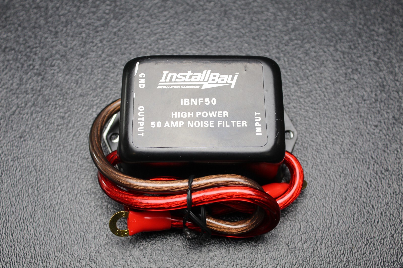 1 NOISE FILTER 50 AMP 12V HUM ENGINE SUPPRESSOR AUDIO CAR POWER WIRE IBNF50