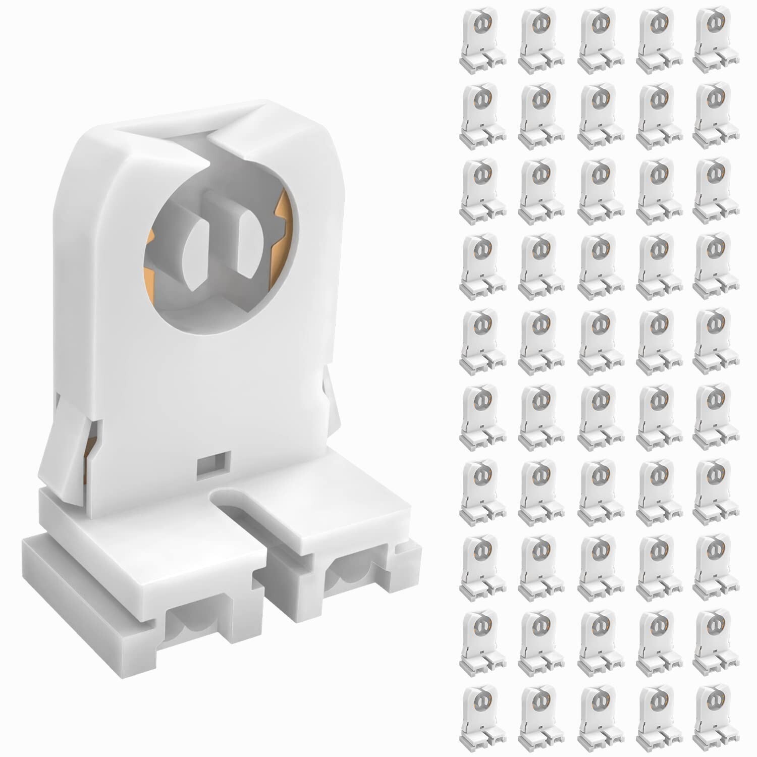 50-Pack Non-Shunted G13 Tombstones for LED Tubes