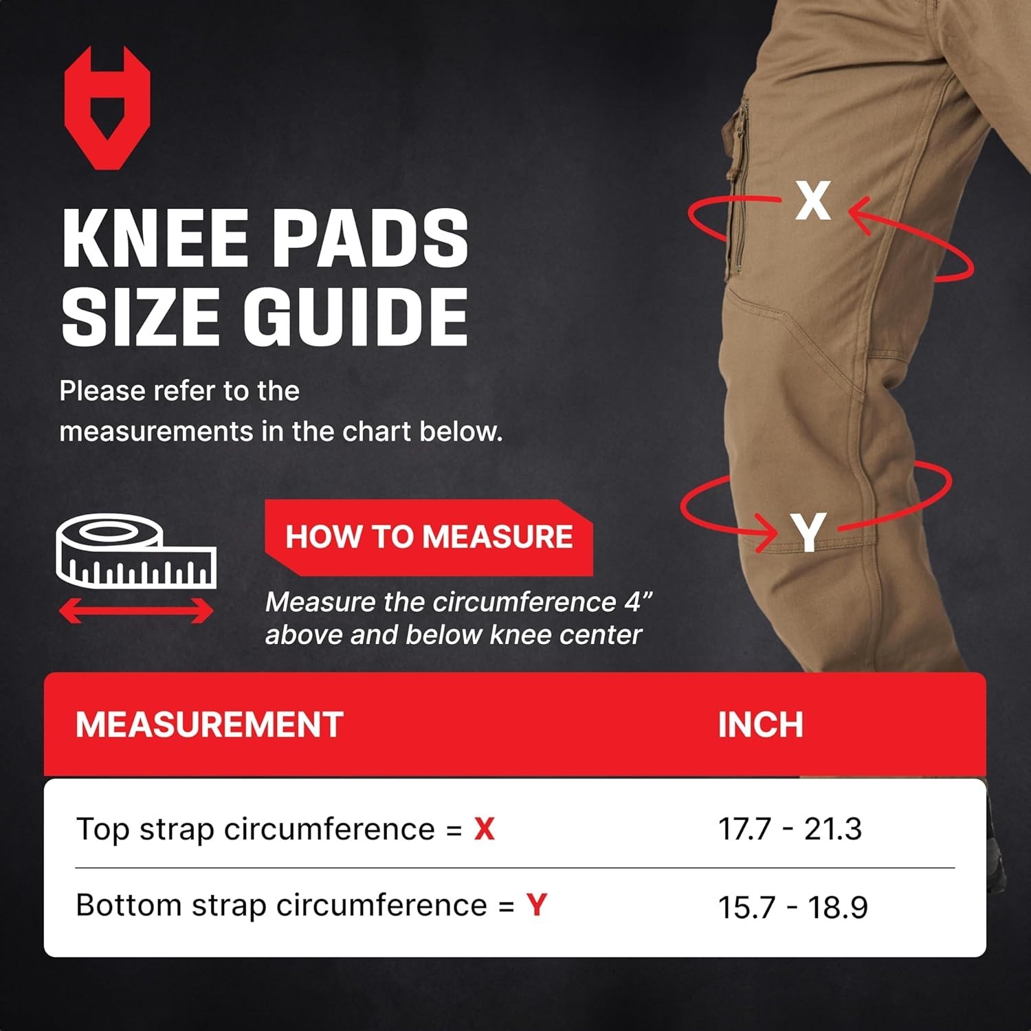 Professional Knee Pads for Work — Heavy Duty Anti-Slip Cap, Extra Dual-Layer ...