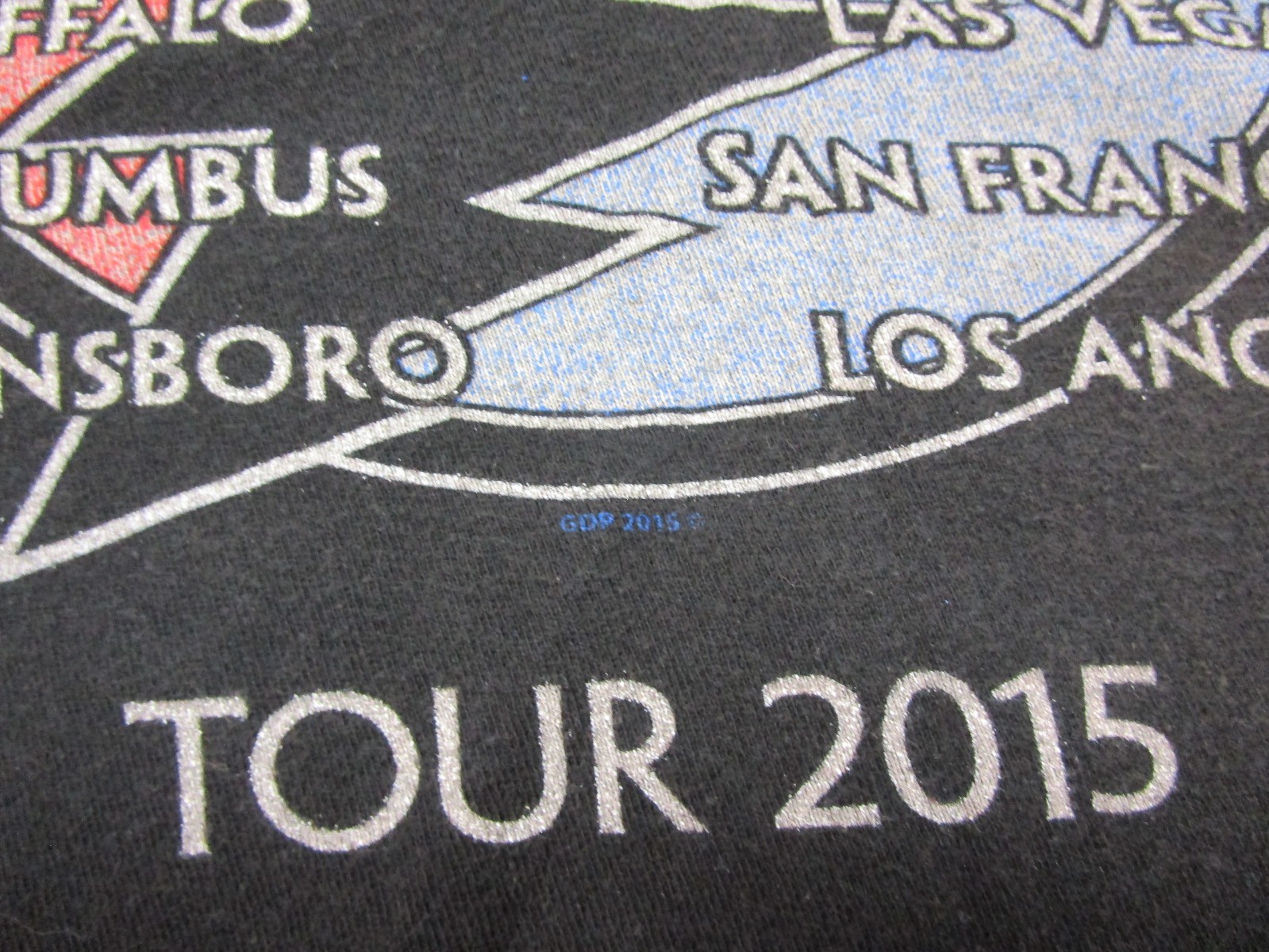 Vintage Dead and Company 2015 Summer Tour T-Shirt Size (XL) Distressed Band Tee