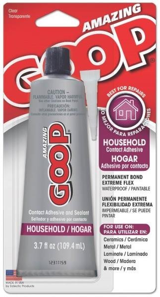 GOOP 130012 FRESH 3.7OZ HOUSEHOLD AMAZING GLUE ADHESIVE CLEAR SEALANT 6888036