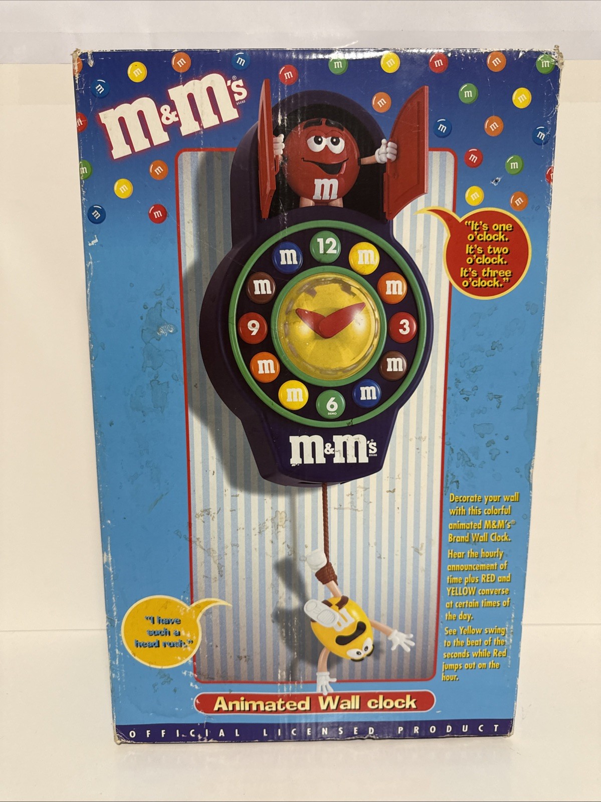 M&M Animated Pendulum Cuckoo Wall Clock/For Parts/Untested/Read