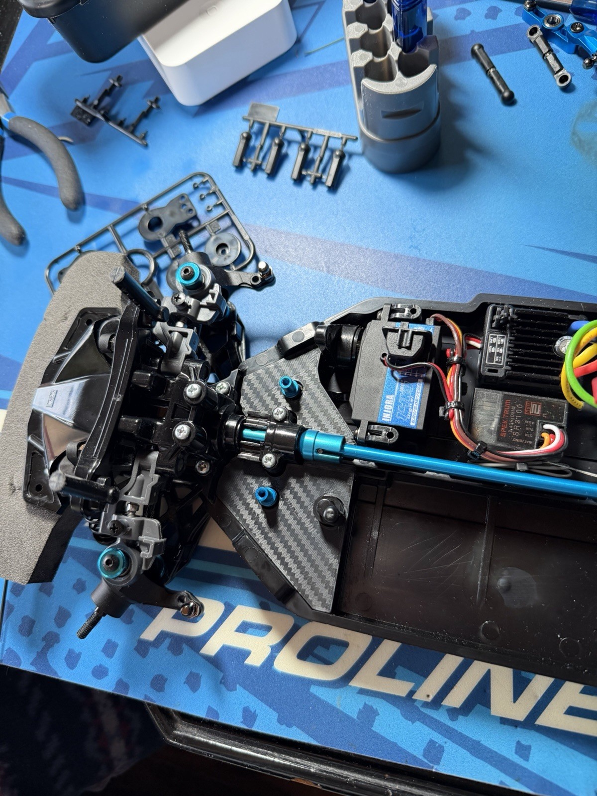 Tamiya TT-02 3D Printed Stone / Pebble Frame Guards – Chassis Debris Protection