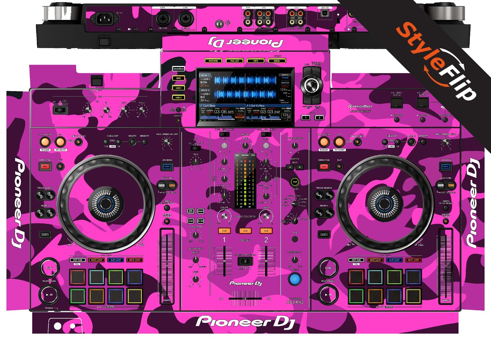 Pioneer XDJ-RX2 Skin | Camo Pink | Protective Decal | StyleFlip Skins