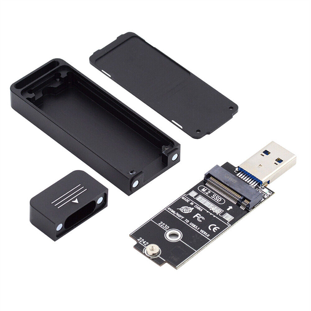 NFHK USB 3.0 to 2230 2242 NVME M-key M.2 NGFF SATA SSD External Case