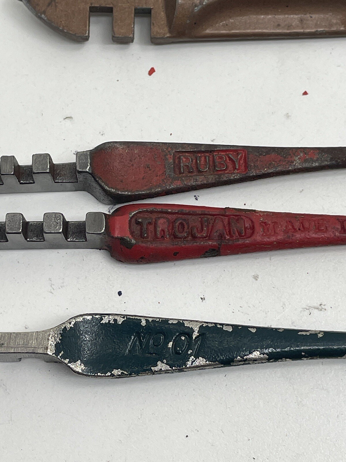 Assorted Glass Cutters -5, Ruby, Fletcher, Trojan, Craftsman, And Unmarked