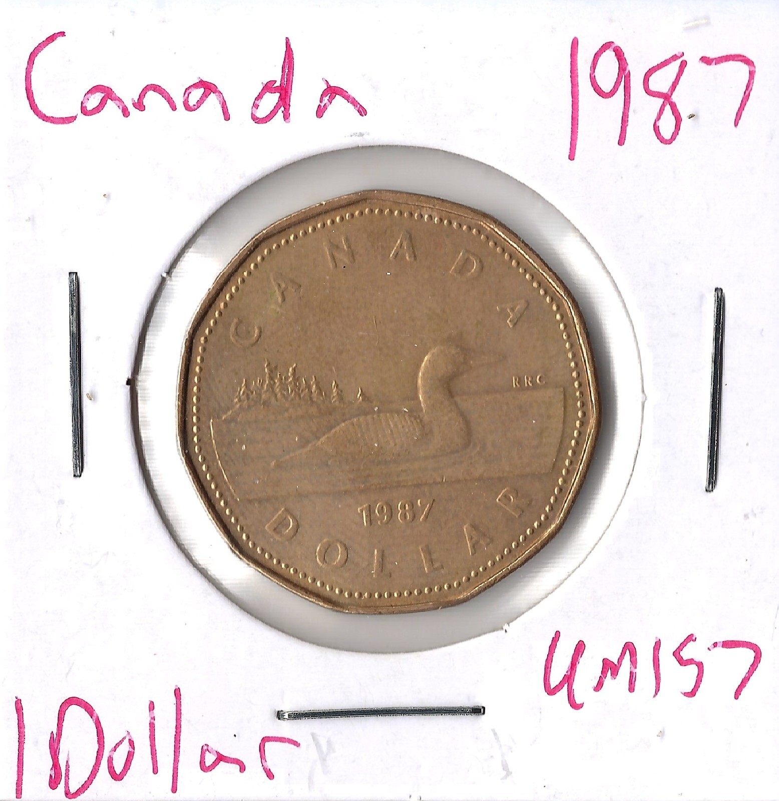 Coin Canada 1 Dollar 1987 KM157